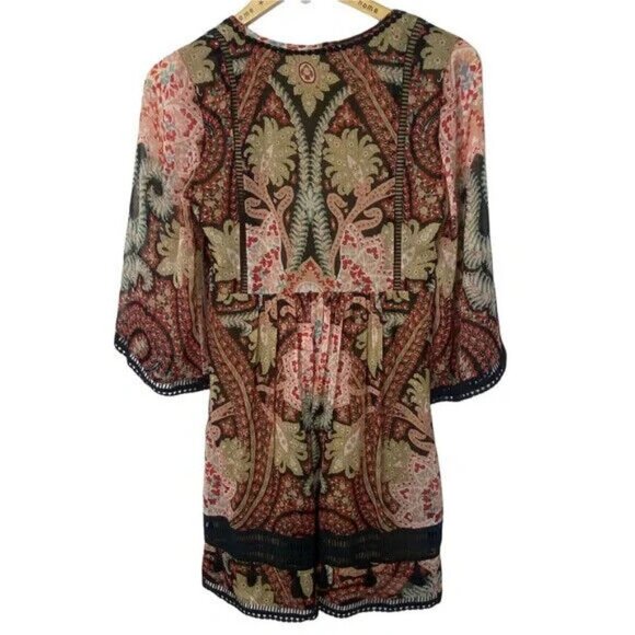 Anthropologie‎ Hippie Size 8 Bohemian Tunic Dress Chic Sleeves Whimsigoth Witchy - Picture 5 of 11